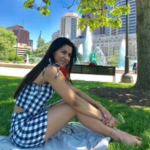 Matching top and skirt